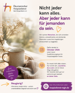 Bildliche Darstellung der Werbung für den Qualifizierungskurs.